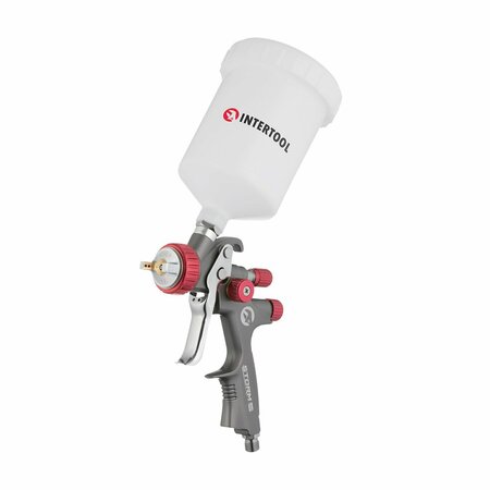 INTERTOOL LVLP Air Spray Gun, 1.3 mm Air Cap, 600 cc Cup PT08-0143